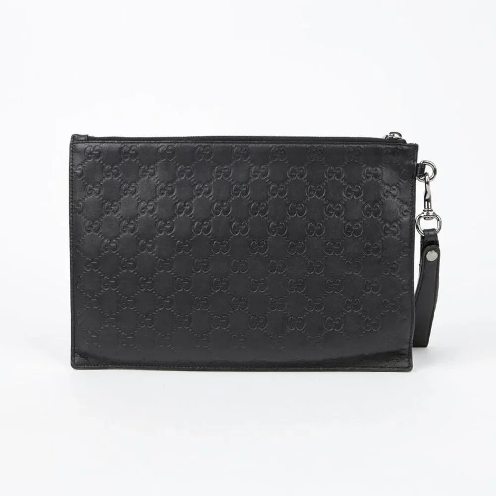Gg Signature Strap Clutch